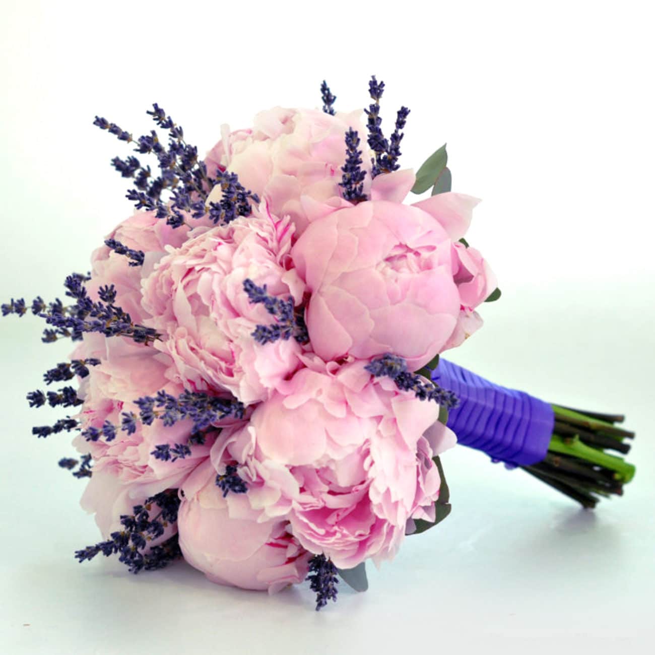 Peonies with Lavender
